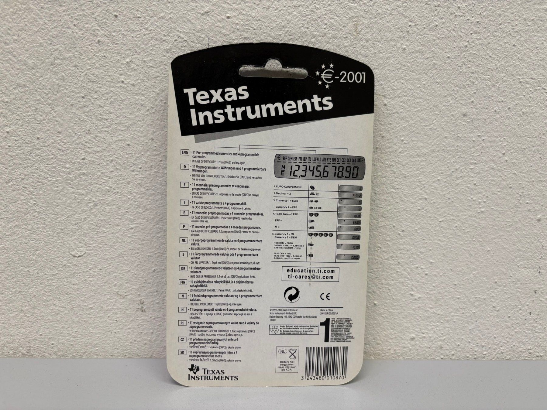 Texas Instruments Taschenrechner: Texas Instruments E 2001 Taschenrechner – Neu (gemäss Beschreibung) aus Hochdorf von av-electronics 1