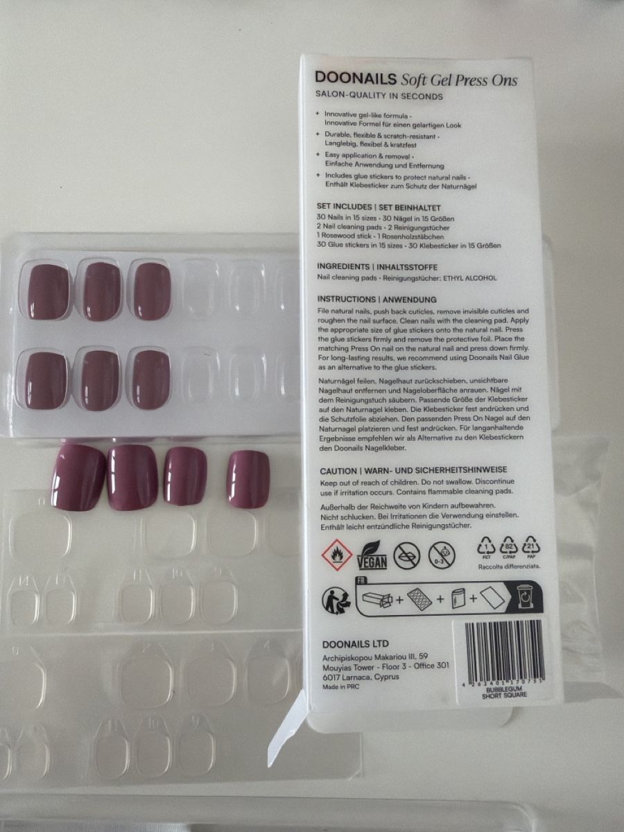 Doonails Smalto per unghie: Doonails Soft Gel Press Ons Bubblegum – Nuovo (secondo la descrizione) da Basel venduto da Ksjusha