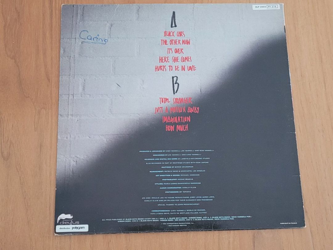 Dischi in vinile: LP  Gino Vannelli – Usato da Martigny venduto da MZ-67 1