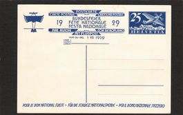 Bundesfeierkarte 1929 , Nr.49 l *  , Aviatik , Kat. 90.-