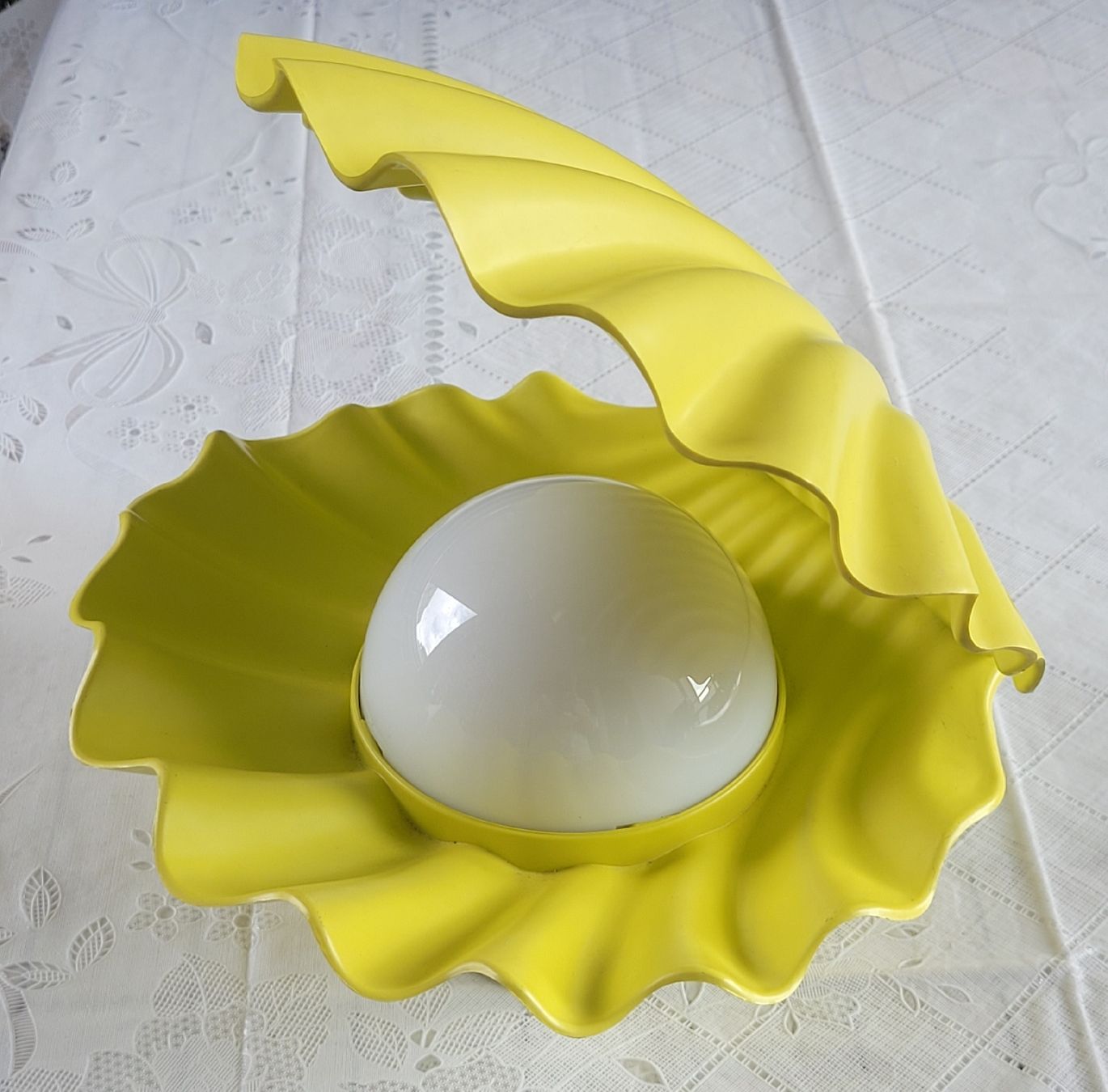 Lampen: Original 80er Jahre Muschellampe mit Farbwechsler – Gebraucht aus Buttikon SZ von Renco
