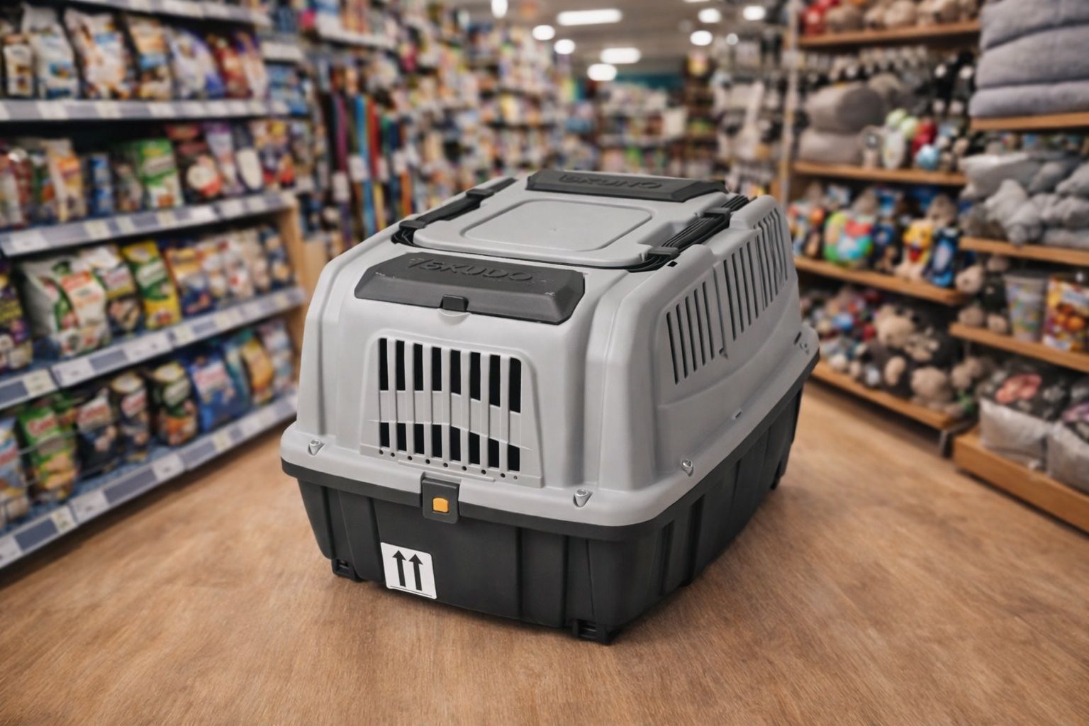 Cages, transport & sécurité: Grosse, graue Transportbox für Hunde oder Katzen – Neuf (Voir description) à Emmenbrücke par ShopDirect