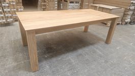 Tisch Eiche massiv ausziehbar, 160/260x100 cm, Neuwertig