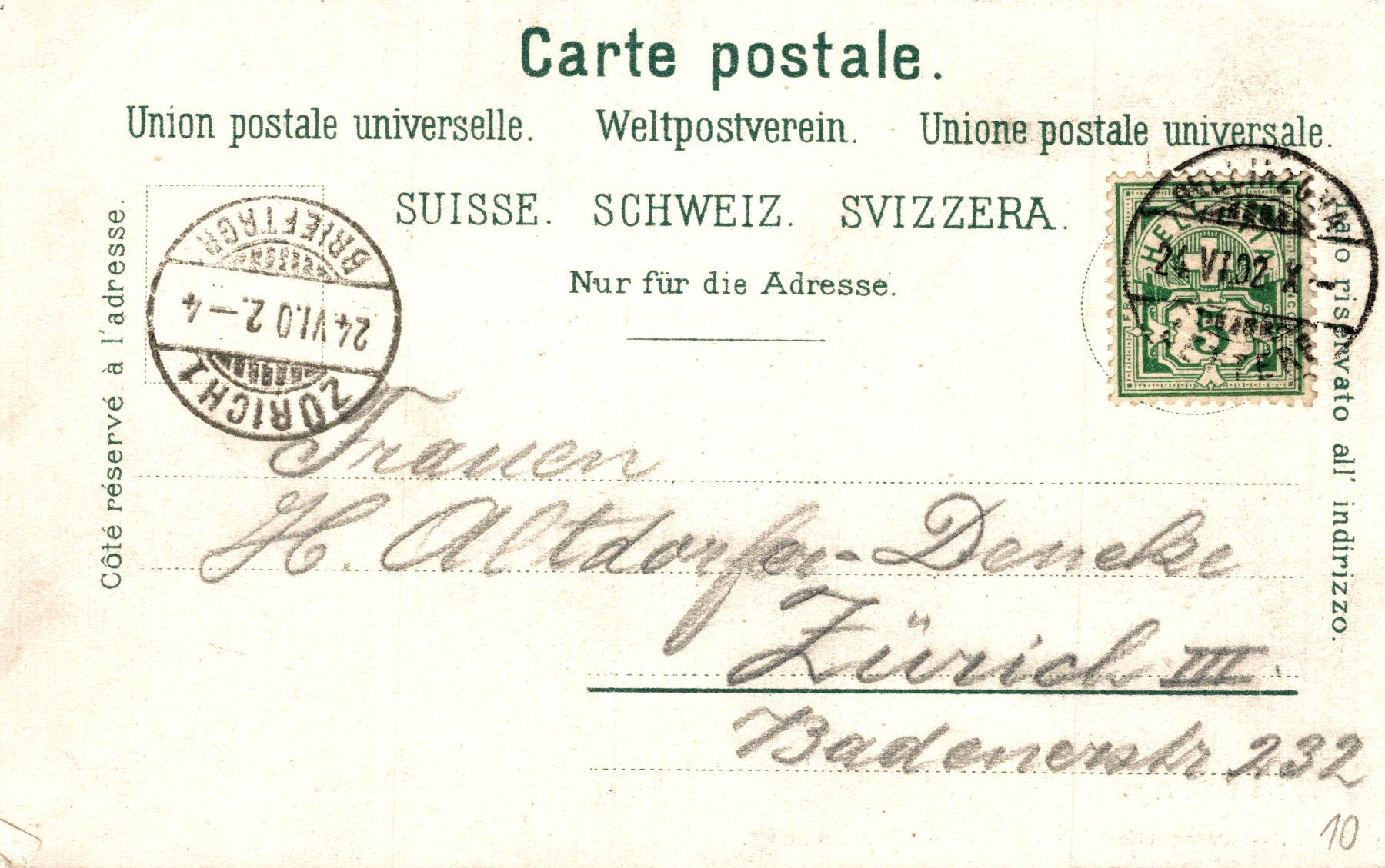 Cartoline postali: Bellinzona. Nuovo Quartiere – Usato da Bronschhofen venduto da Astore 1