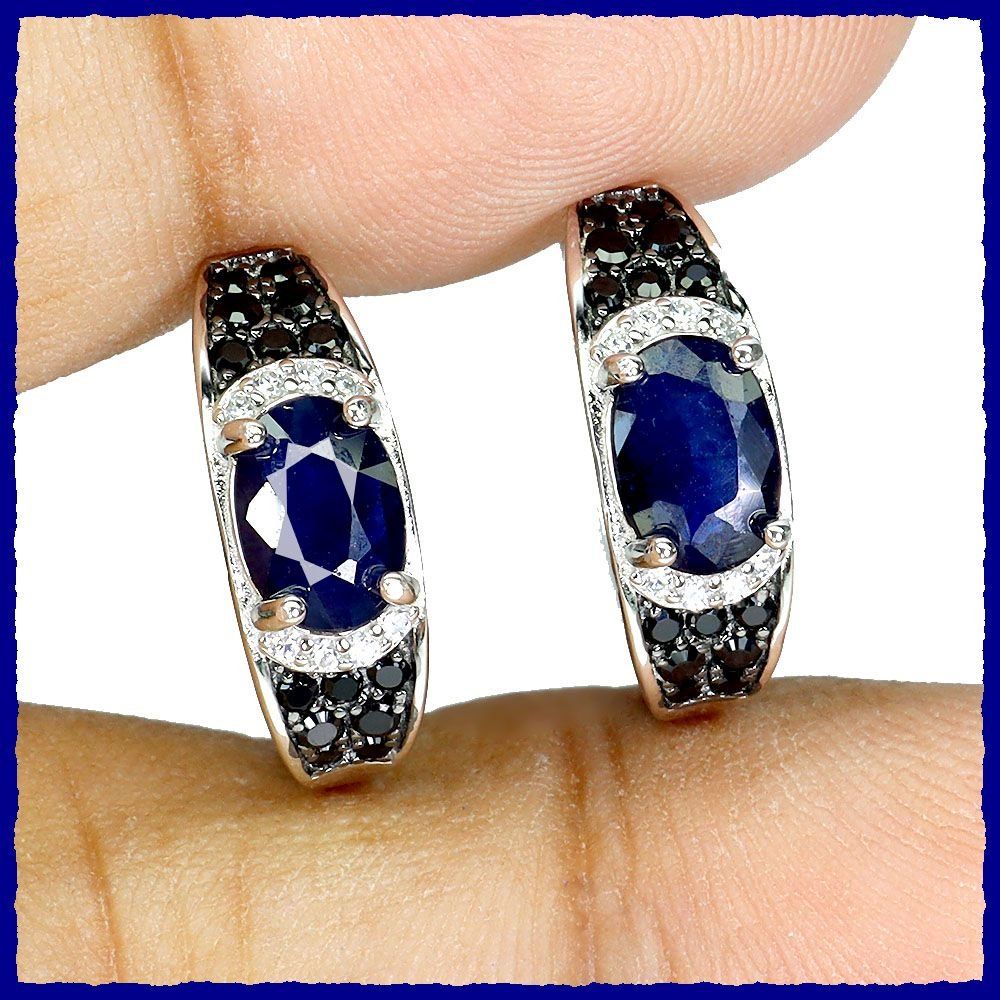 Orecchini pendenti & Orecchini a lobo: Sapphire, Saphir / Spinell Ohrringe 925 Silber – Nuovo e nell'imballaggio originale da Oberglatt ZH venduto da Goldfee1 1