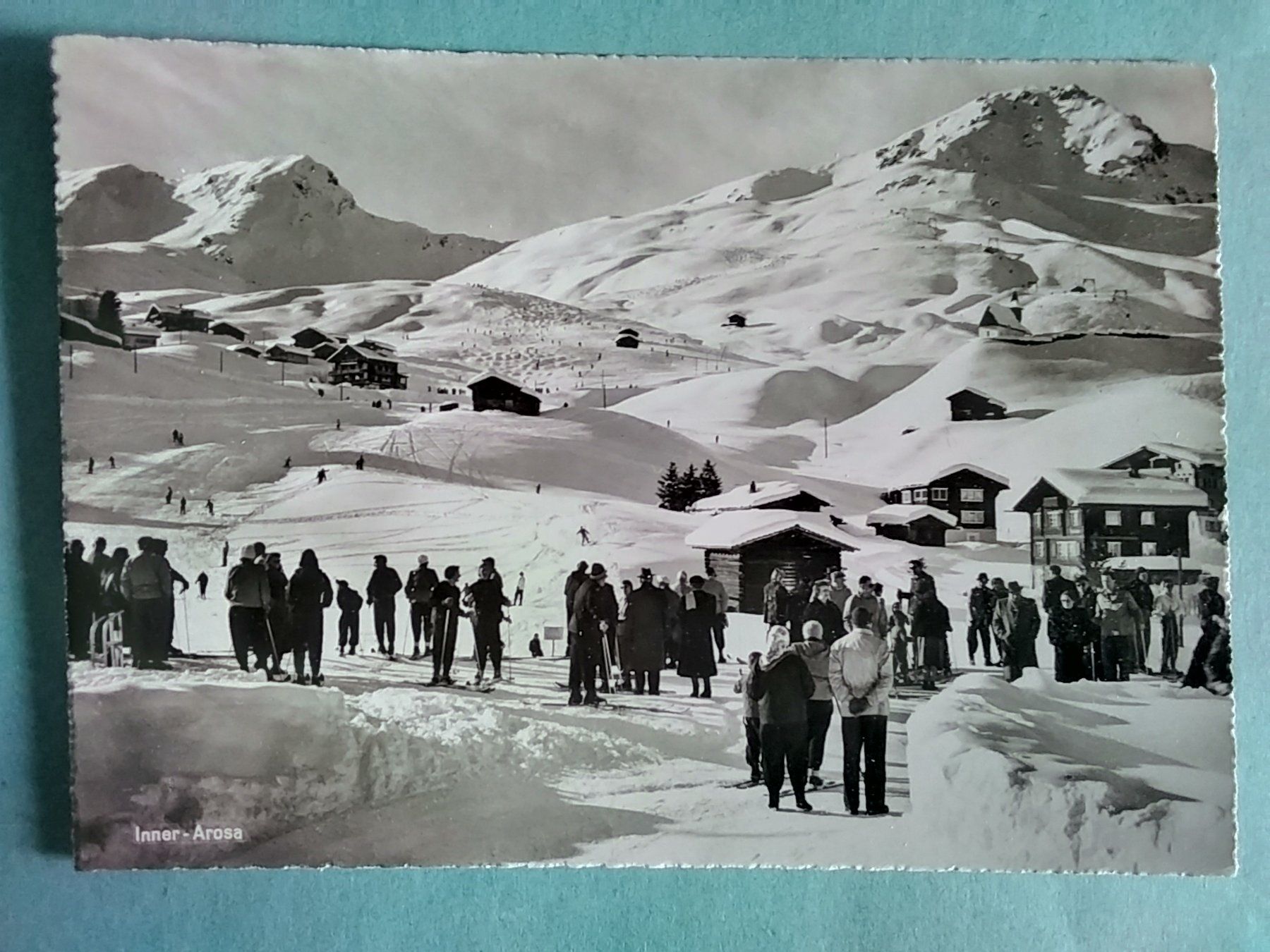 Cartes postales: Inner-Arosa mit Personen – D'occasion à Appenzell par lama19