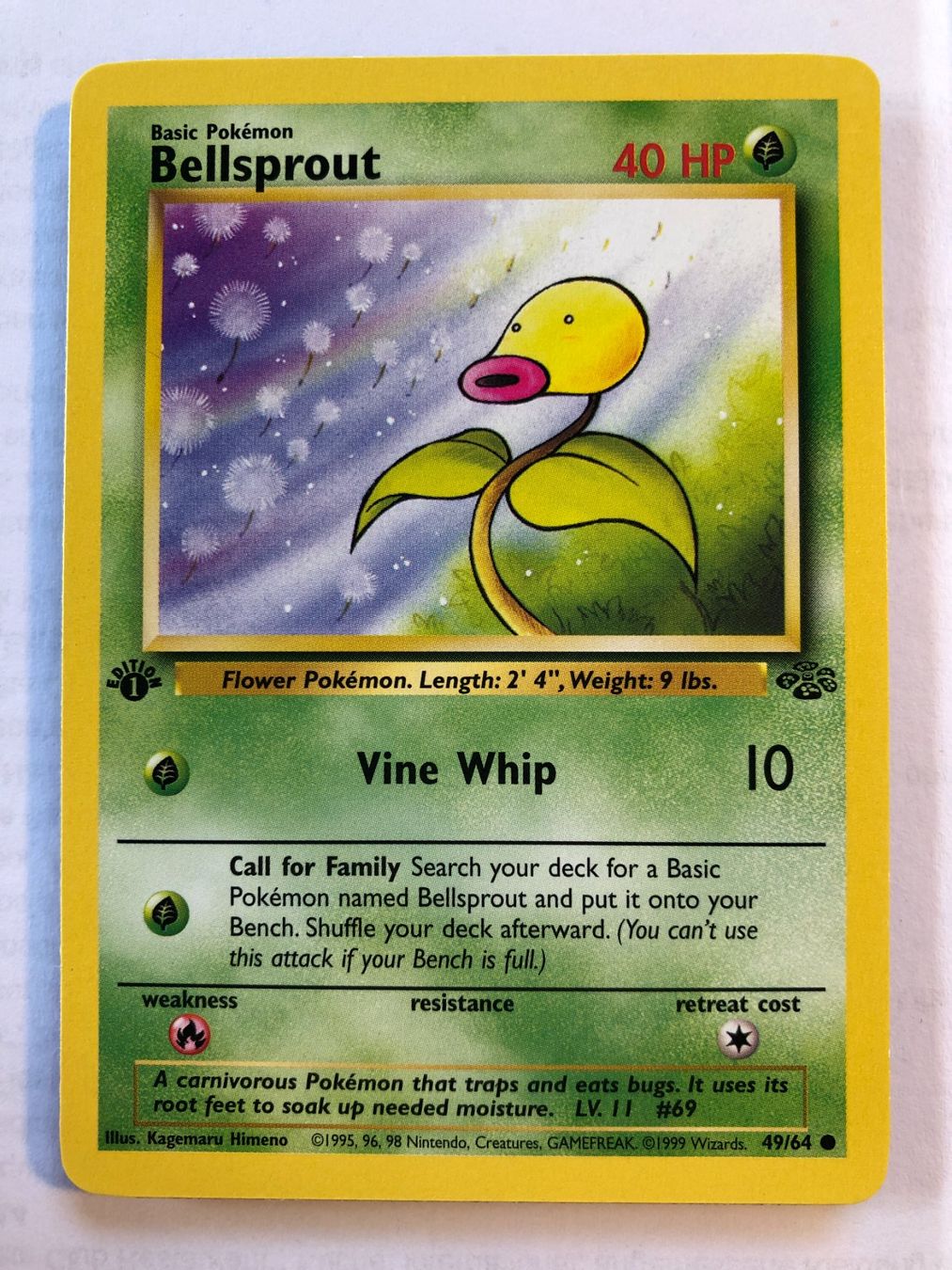 Cartes à collectionner: Bellsprout 1st Jungle - NM - ab 1.- – D'occasion à Giubiasco par dan_pr8b