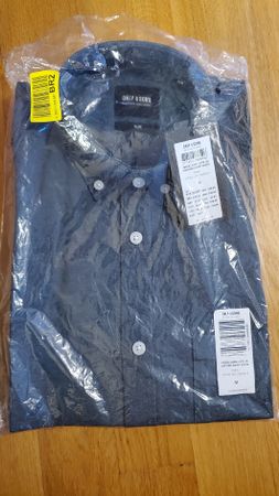 Hemd türkis/grün Gr M Slim Fit - Neu