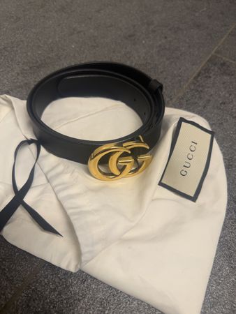 Original Gucci Marmont Gürtel, schwarz, 85cm, Top Zustand