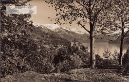 AK 1946 Ringgenberg, Kirche und Brienzer - Rothorn