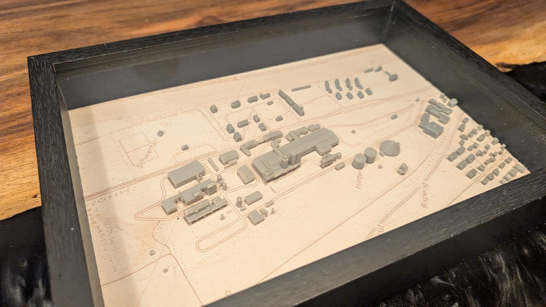 Cartine & Atlanti: Solvay Zurzach. Einzigartiges 3D Kartenmodell. – Usato da Bad Zurzach venduto da Hausandi 2