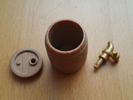Playmobil Ersatzteil - liegendes Fass mit Zapfhahnen