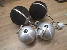 2x Hi-Fi Box 210g / 120Watt Kugellautsprecher  und 2 andere