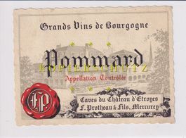 Etikette für Wein - Pommard /bd