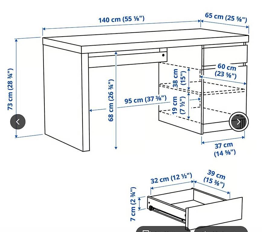 Ikea Scrivanie: Schreibtisch MALM von der IKEA – Usato da Niederwangen BE venduto da jel_ah 2