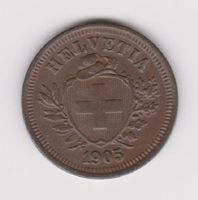 Schweiz 1 Rappen 1905 Bern