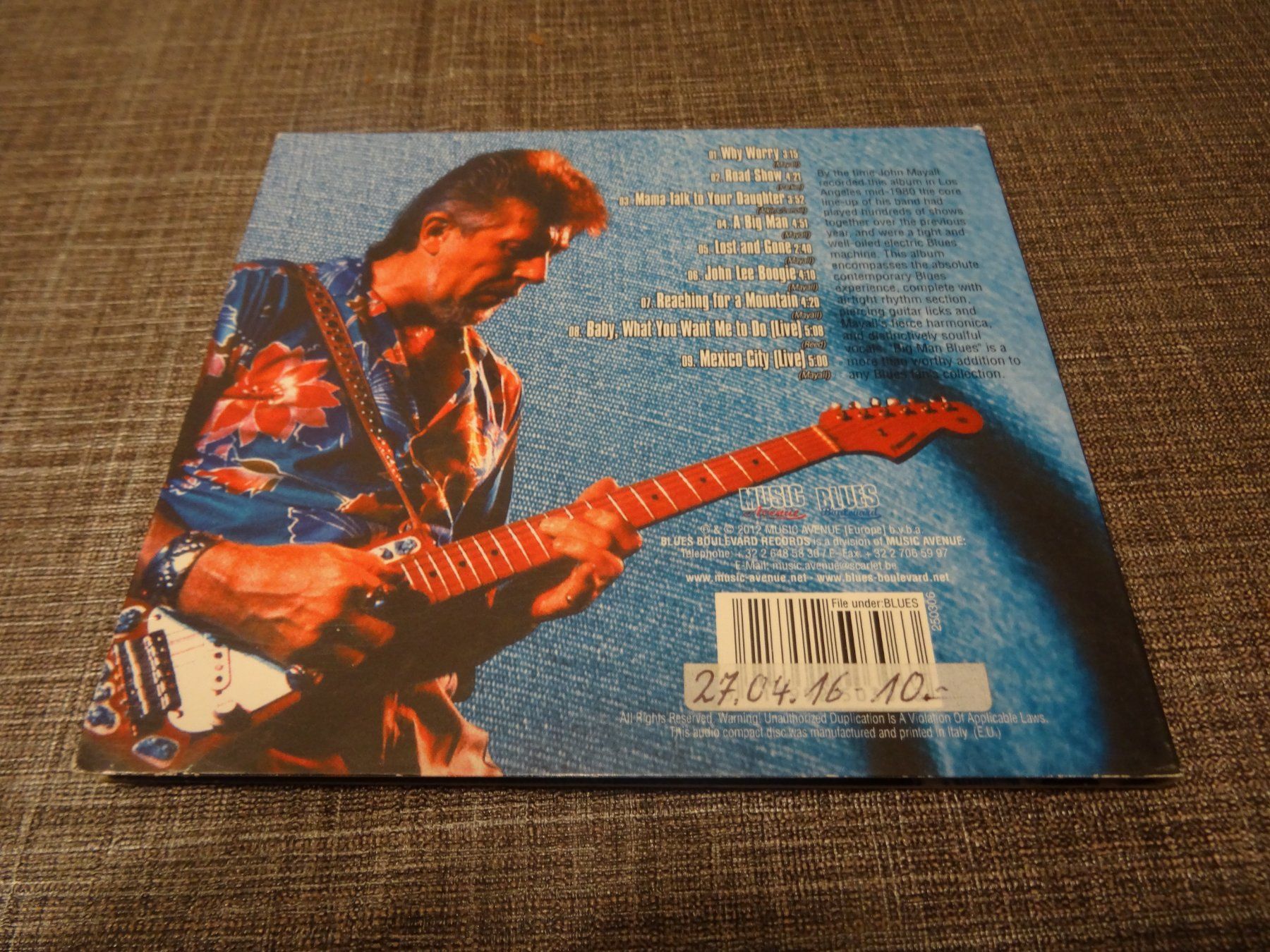 CD: John Mayall Big Man Blues CD – Usato da Olten venduto da Disc-Ausverkauf 1