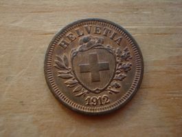 (Z2) 1 Rappen 1912 UNZ