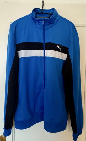 Puma Trainingsjacke blau schwarz weiss Grösse L 52/54