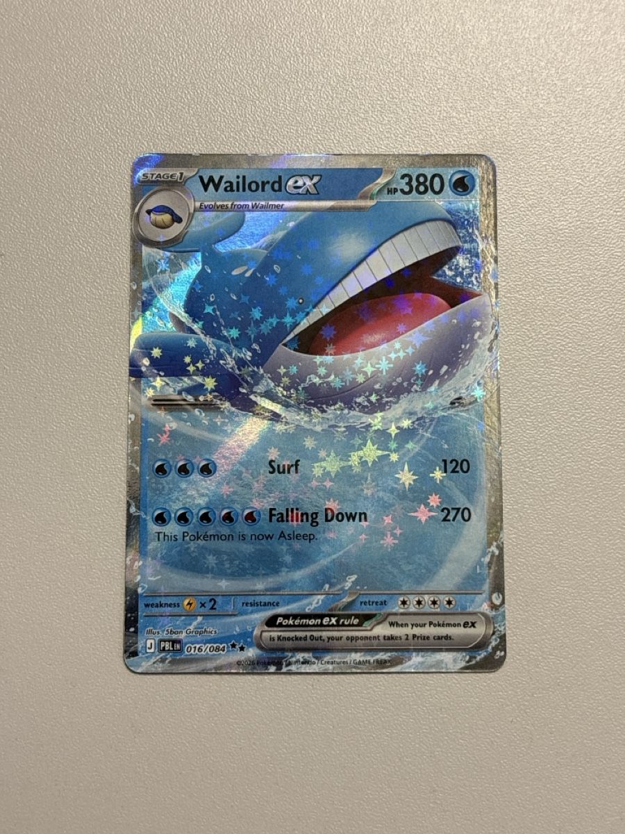 Pokémon Cartes à collectionner: Pokemon Wailord EX #016/084 EN – Neuf (Voir description) à Meggen par jul_28wg
