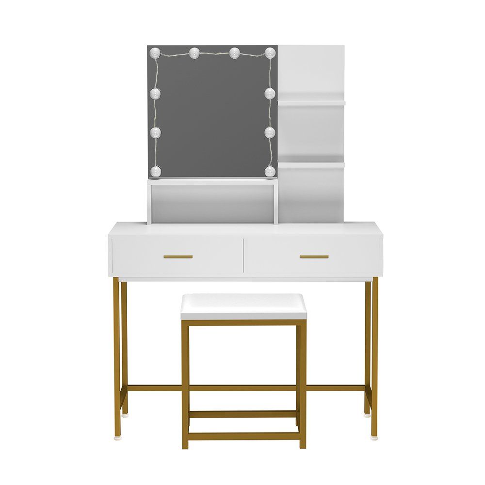 Schminktische: 21308 - Schminktisch KERSTIN - LED Kosmetiktisch mit Hocker – Neu und originalverpackt aus Wallenwil von toesstal-vertrieb 5