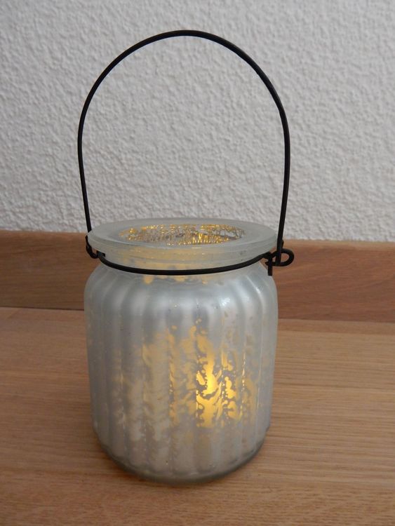 Laterne Windlicht aus Glas NEU zum Aufhängen shabby chic Kaufen auf