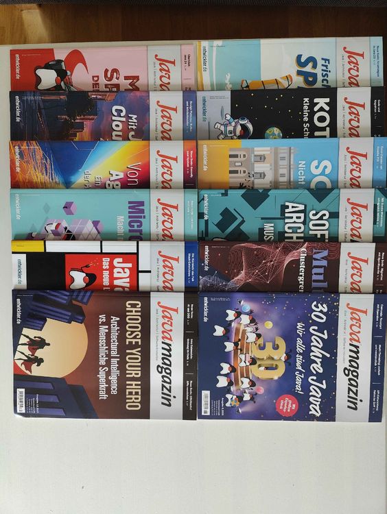 Collection of Java Magazine 2025 (Gebraucht) in Bern für CHF 0.1 – nur ...
