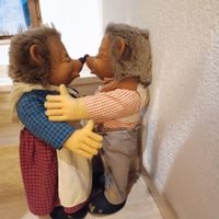 Steiff  55 cm grosses verliebtes Mecky Paar