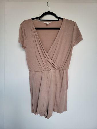 Jumpsuit beige/braun Gr S H&M