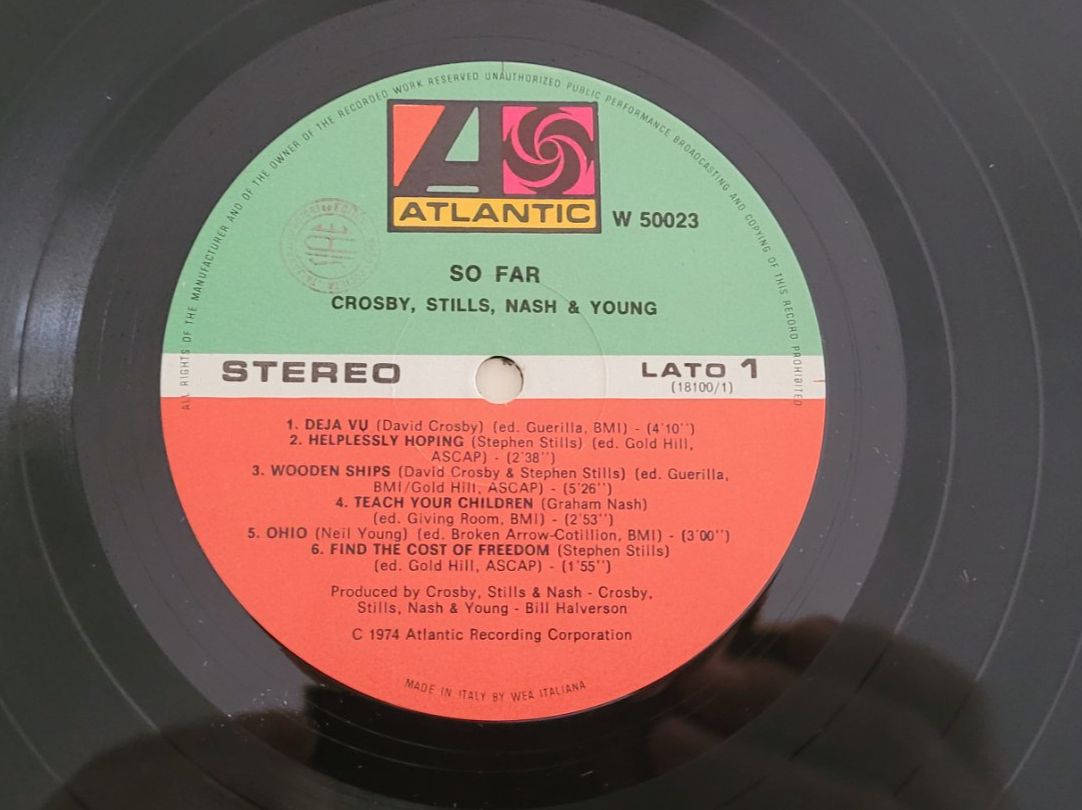 Dischi in vinile: LP Crosby, Stills, Nash and Young – Usato da Martigny venduto da MZ-67 2