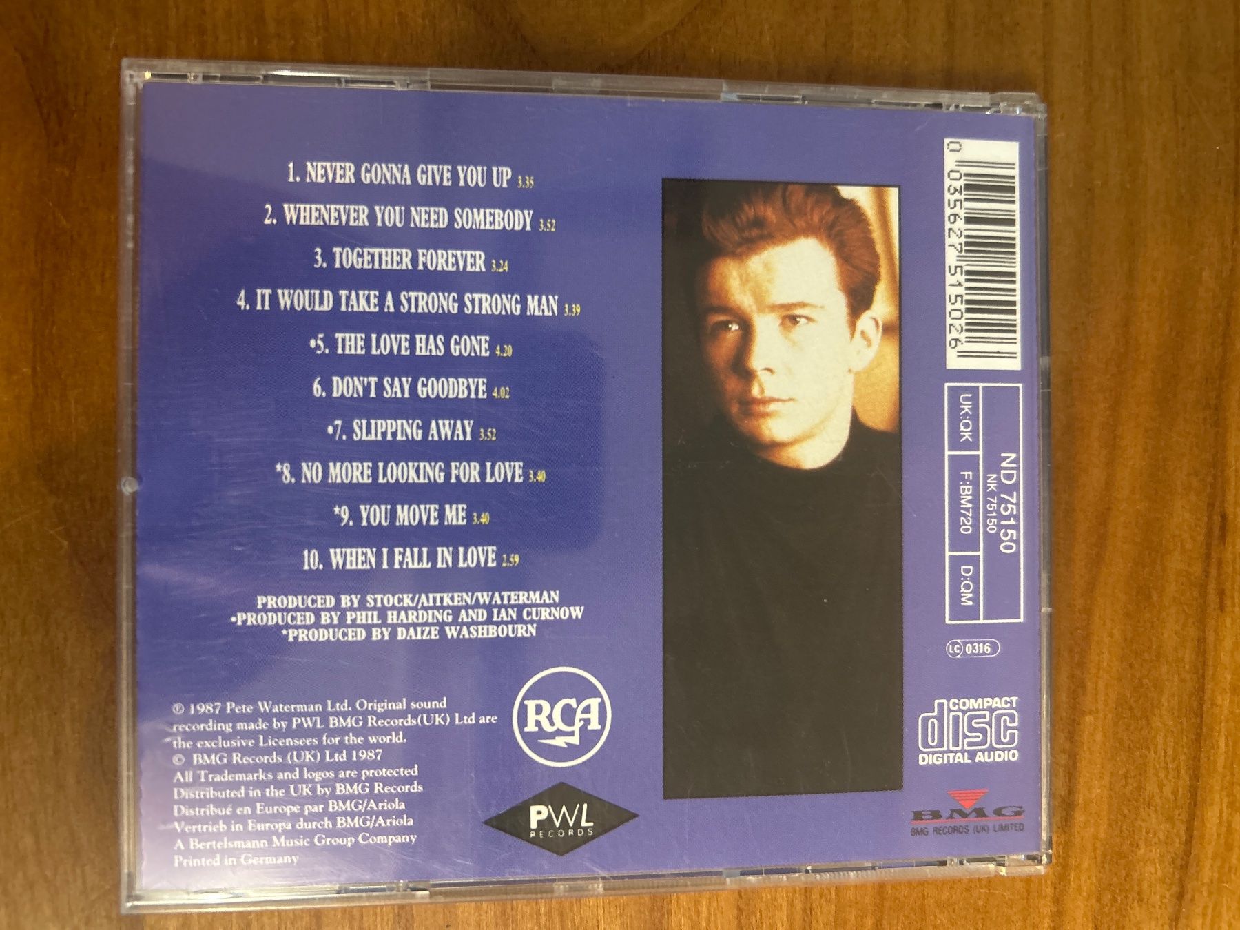 CD: Rick Astley – Usato da Niederrohrdorf venduto da luxury100 1