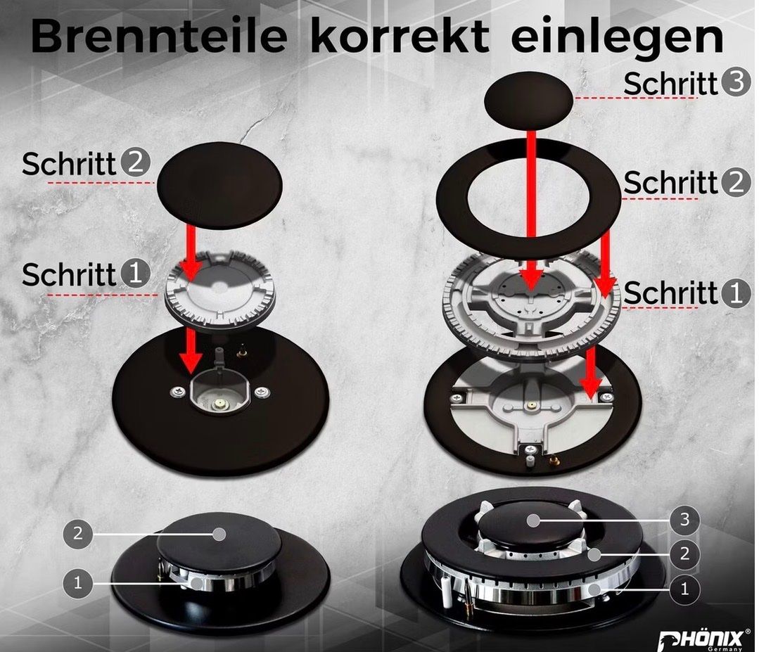 Cucine: Neuer und nie Gebrauchter Phönix Gaskochfeld – Nuovo (secondo la descrizione) da Schmidrüti venduto da FurrerAutotransporte 5