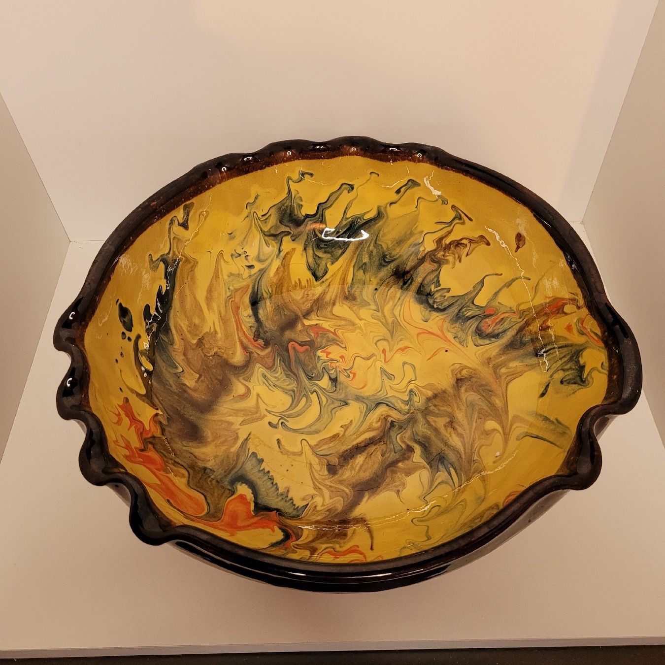 Piatti di portata: Superbe plat en terre cuite – Usato da Rocourt venduto da PapyCH 1