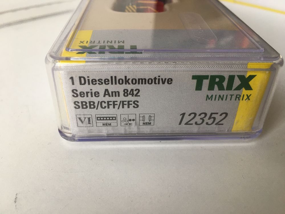 Trix Spur N 12352 Diesellokomotive Am 842 Cargo SBB (Neu (gemäss ...
