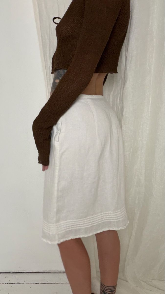 Röcke: Linen Skirt white size 36 – Gebraucht aus Knonau von Grapesvintage 6