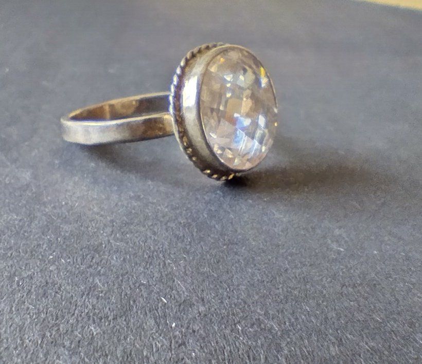 Anelli: COCKTAIL RING SILBER 925 BLING BLING – Usato da Romanshorn venduto da Glitzer-Paradies 1