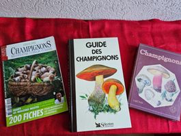 Lot de 3 livres sur les champignons, occasion