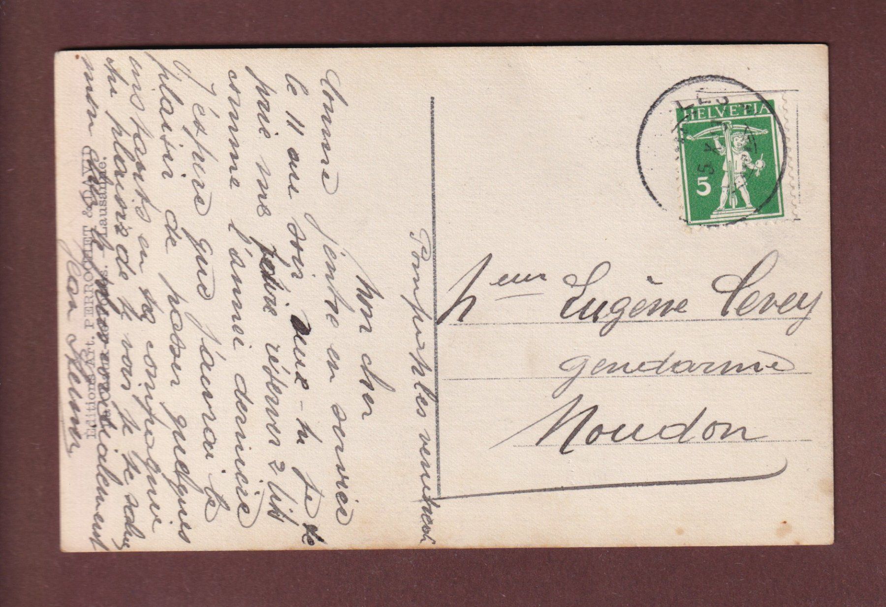 Ansichtskarten: Château de LA SARRAZ - 1913 – Gebraucht aus Pully von nicecards-shop 1