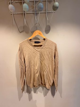Strickpullover J.H. Damhon V-Ausschnitt Grösse L