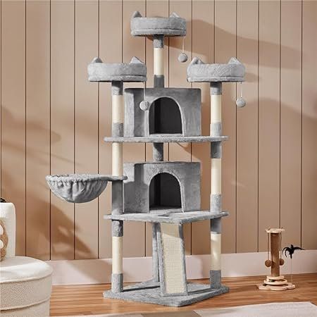 Arbres à chats: Katzenkratzbaum 174 cm, Katzenbaum Gross,  Hellgrau – Neuf avec emballage d'origine à Oberentfelden par Sch_md58 5