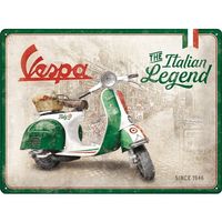 Vespa The Legend Hängeschild Blechschild Wandbild 30x40cm