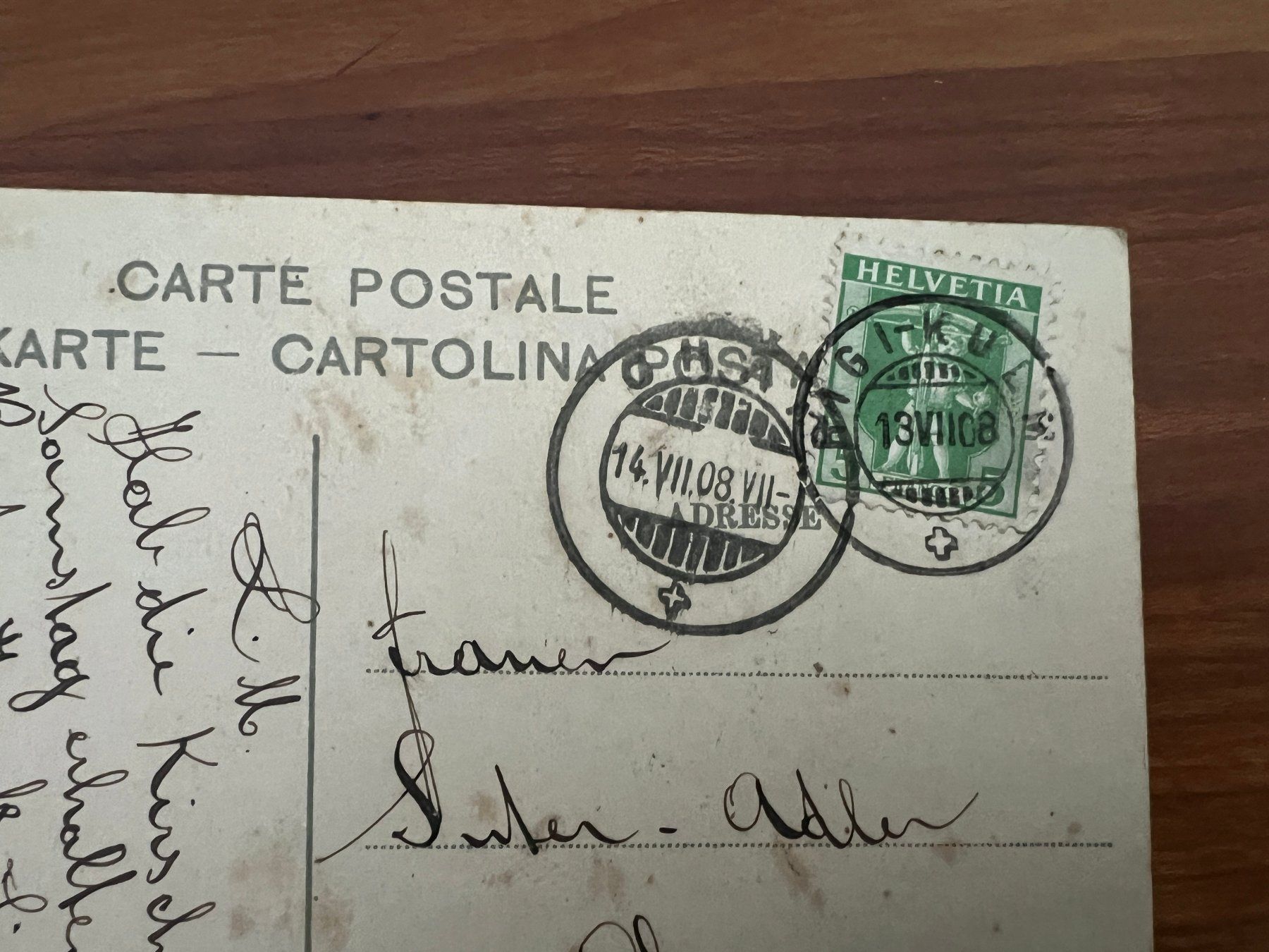 Cartes postales: AK  1908 Rigi Kulm super   (G3145) – D'occasion à Hinwil par Sidi4 1