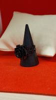 Schwarzer Ring, Gothic Rose,