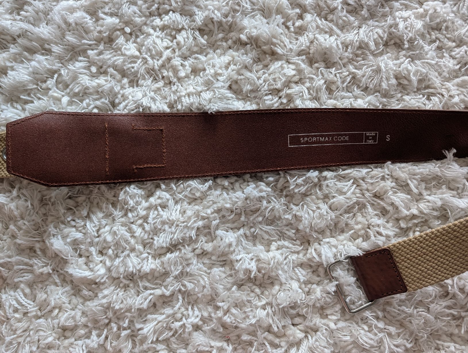 Max Mara Gürtel: Sportmax Code Belt - Size S, Brown Leather and canvas – Gebraucht aus Basel von ian_z6t8 1