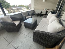 Rattanlounge „Acamp“ in gutem Zustand