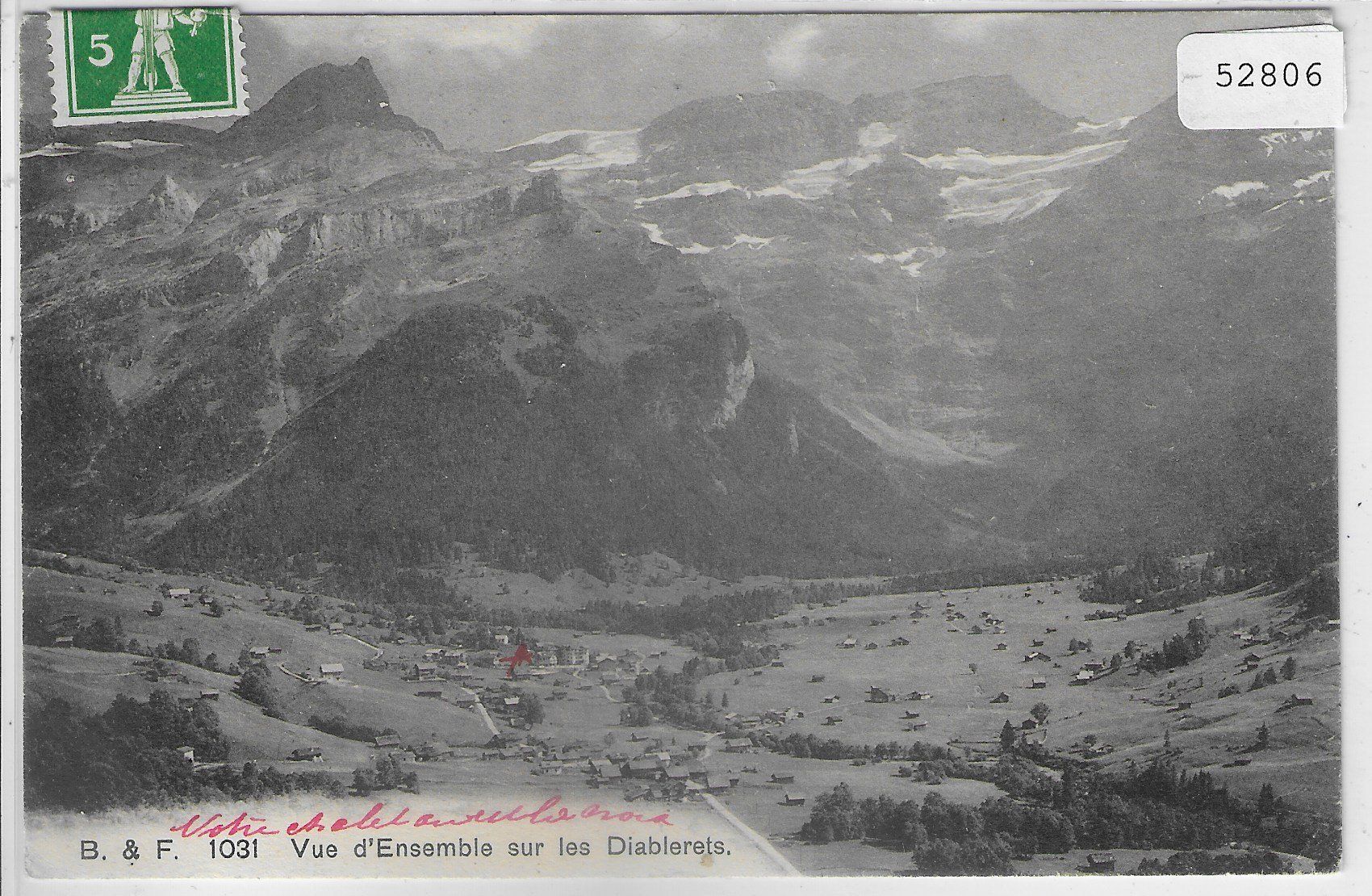 Ansichtskarten: Vue d'Ensemble sur les Diablerets – Gebraucht aus Ettingen von Kartenplanet
