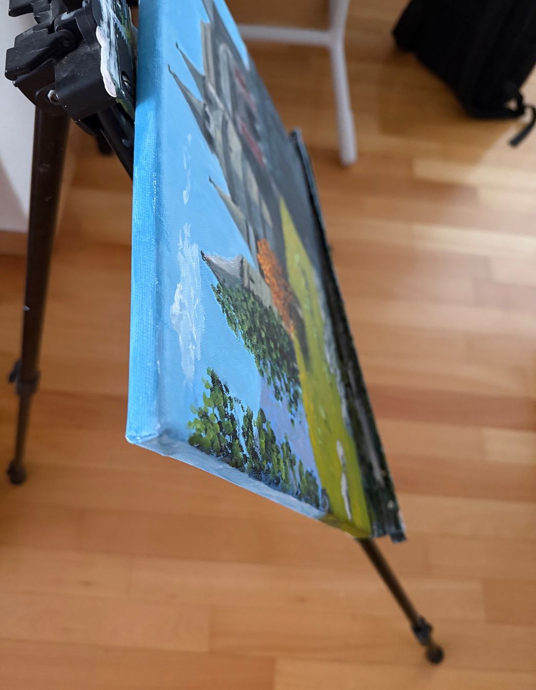 Dipinti: Gemälde "Burg im Herbst" - 30x40cm – Nuovo e nell'imballaggio originale da Pfäffikon SZ venduto da Andrei_Moro_Kunst 3