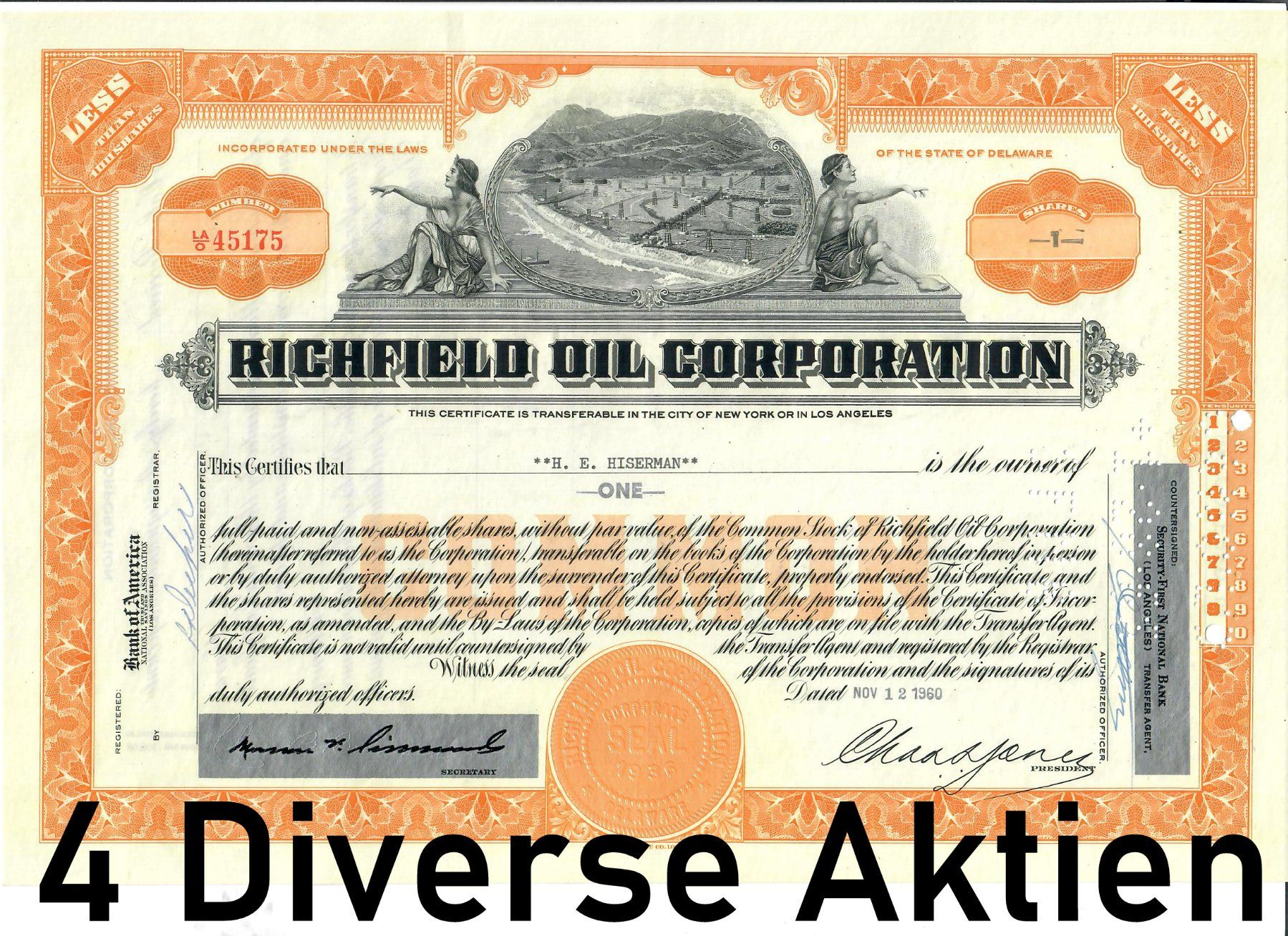 Documenti: 4 Diverse Aktien mit Hintergrund Geschichten – Usato da Bützberg venduto da Die.6.a