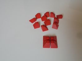 LEGO - 15 - ROTE - ECK - DACHSTEINE