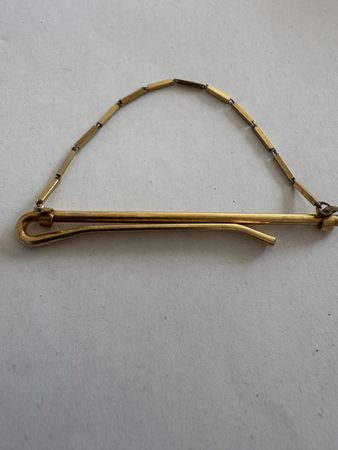 Vintage Goldfarbene Krawattenklammer - Elegantes Accessoire
